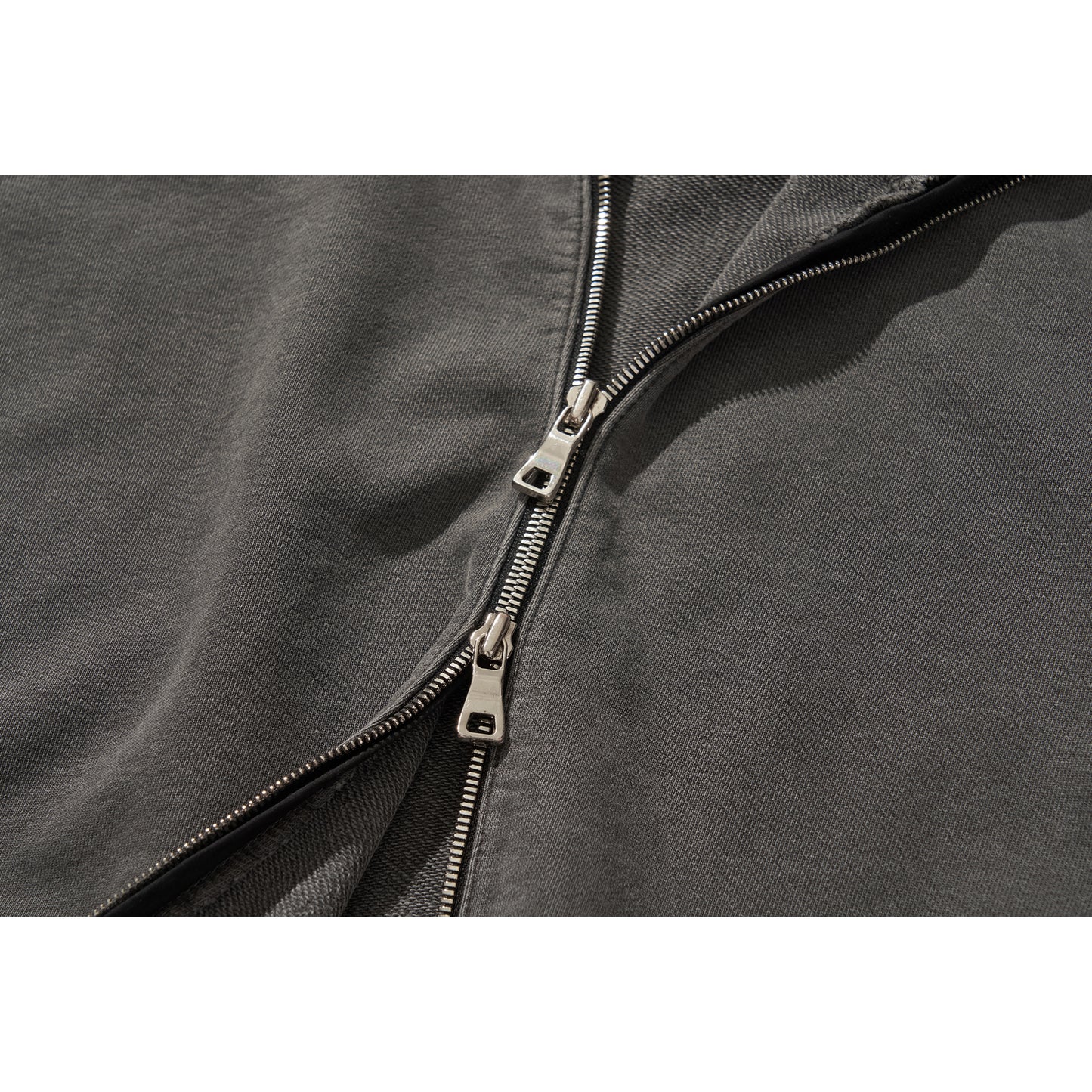GHOST ZIP-UP HOODIE / BLACK
