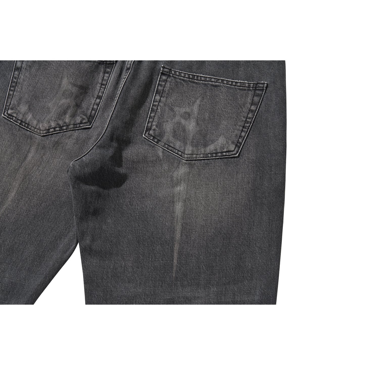 WASHED DENIM PANTS / BLACK