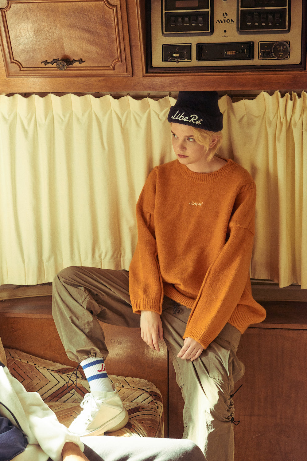 LOGO BEANIE / NAVY
