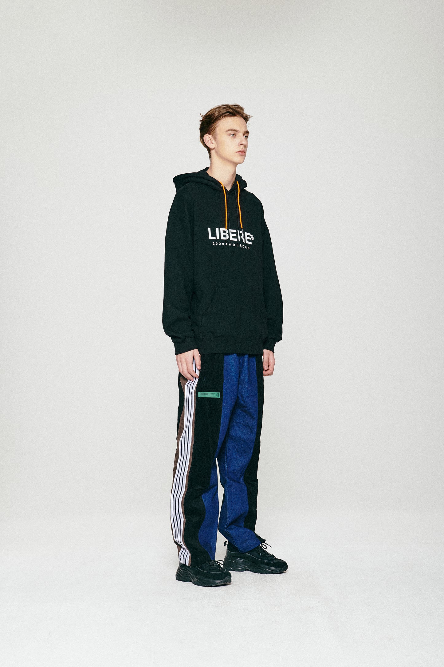 CZ WIDE ZIP PANTS / NAVY