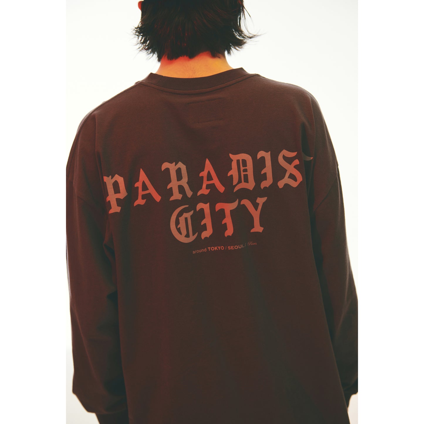 PARADISE LONG SLEEVE TEE / CHARCOAL