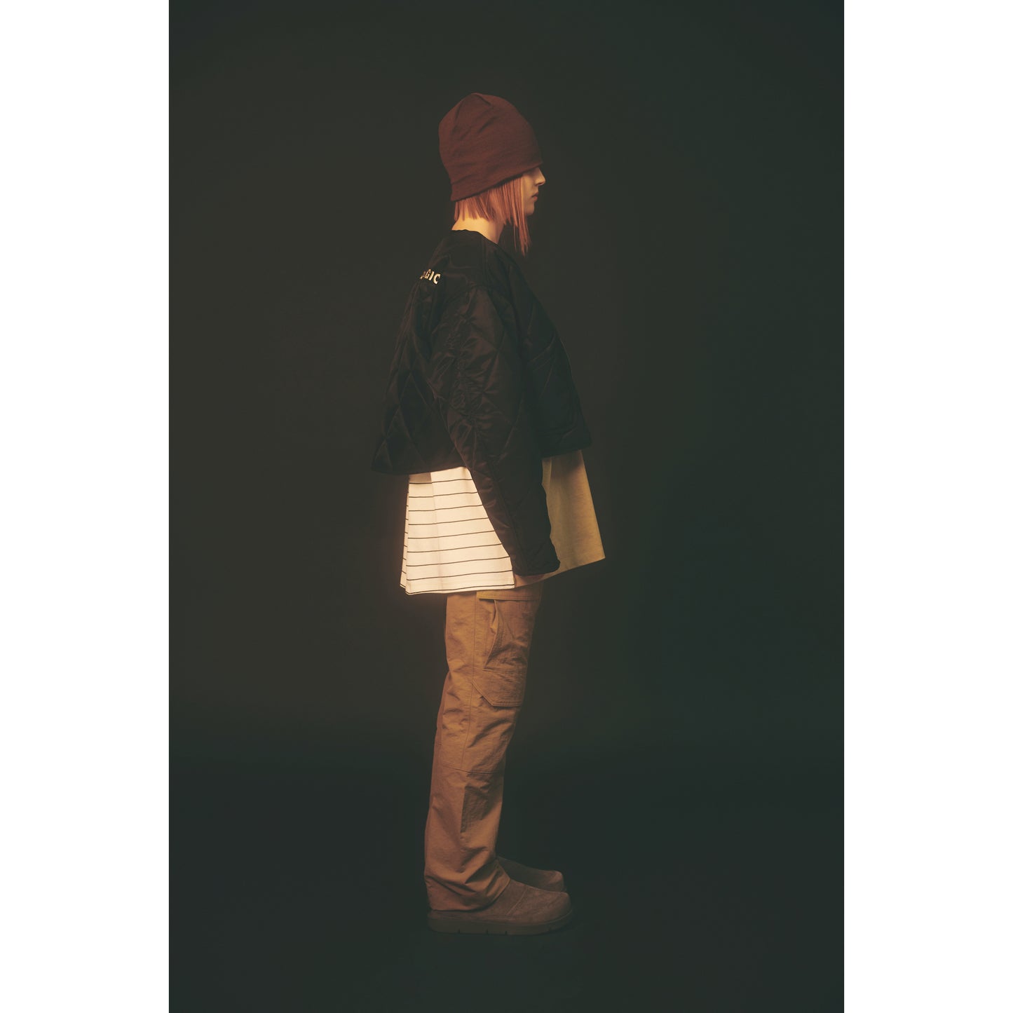 HALF QUILTING JACKET / BLACK