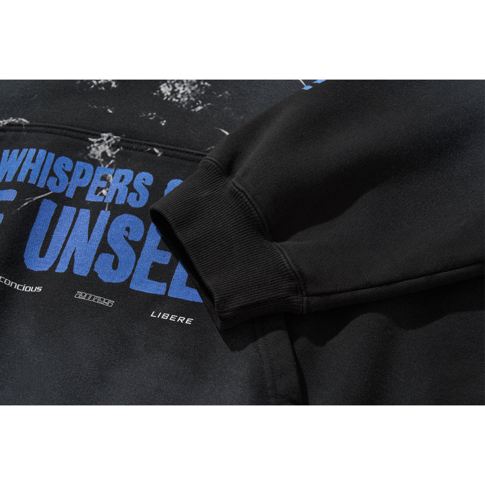 WHISPERS OF THE UNSEEN HOODIE / BLACK