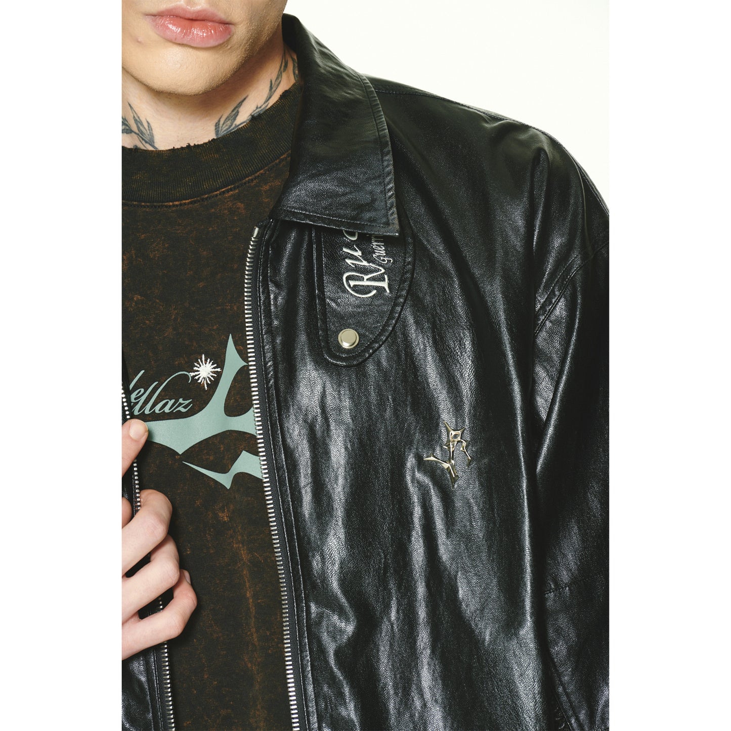 LEATHER JACKET / BLACK