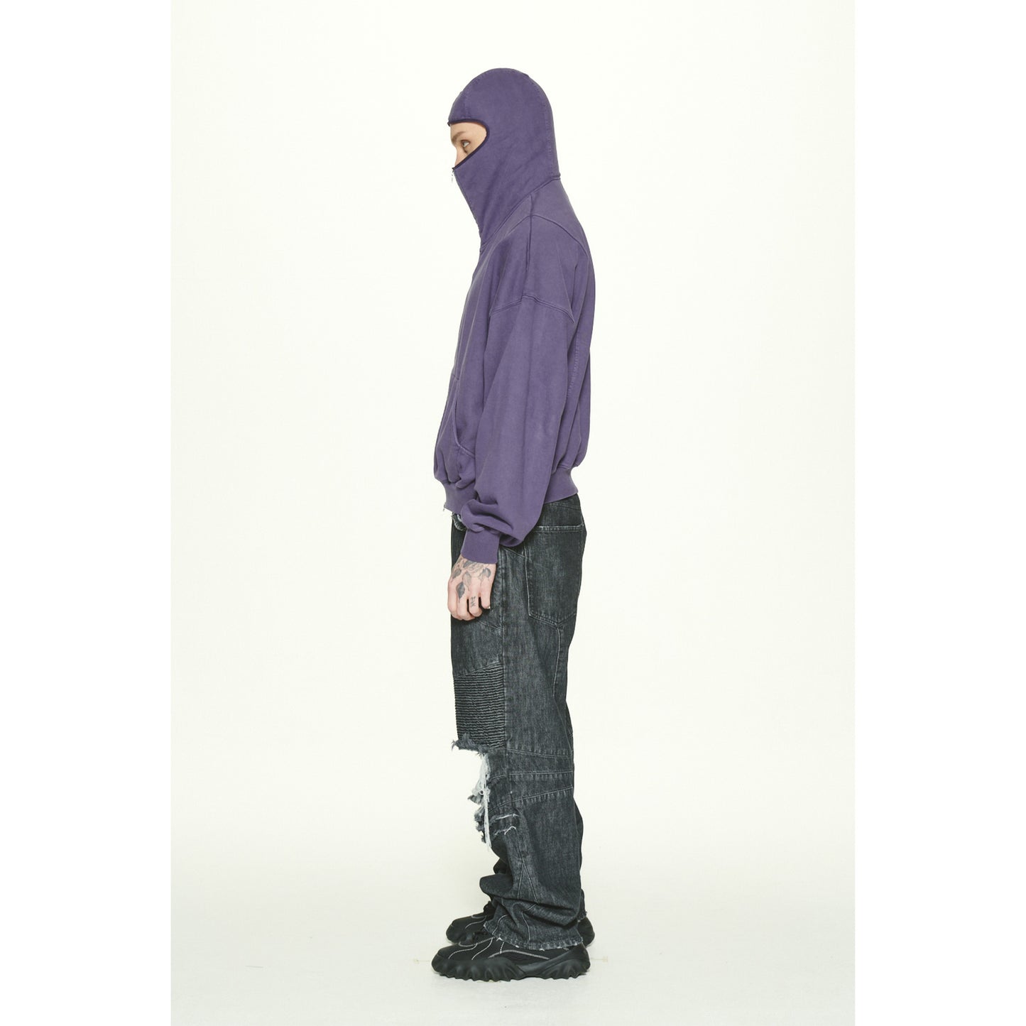 GRZ ZIP-UP HOODIE / PURPLE