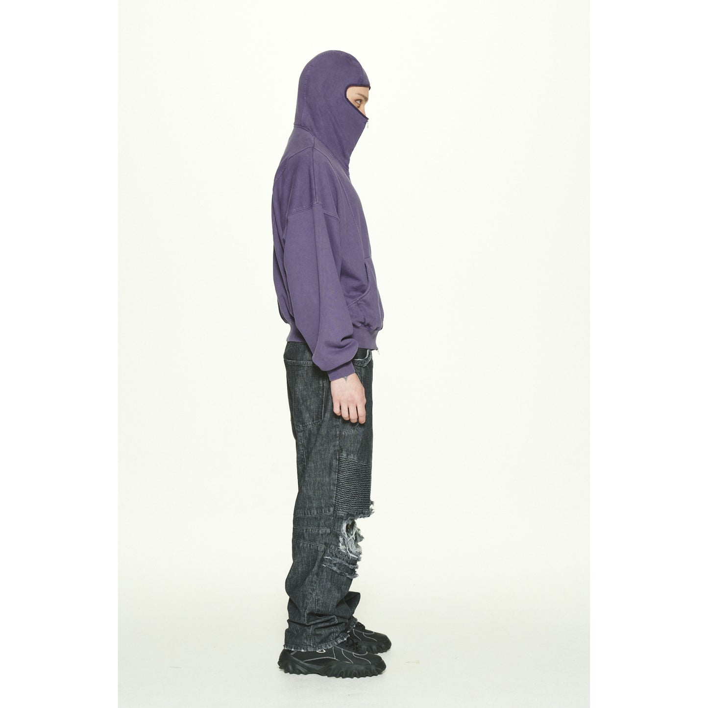 GRZ ZIP-UP HOODIE / PURPLE