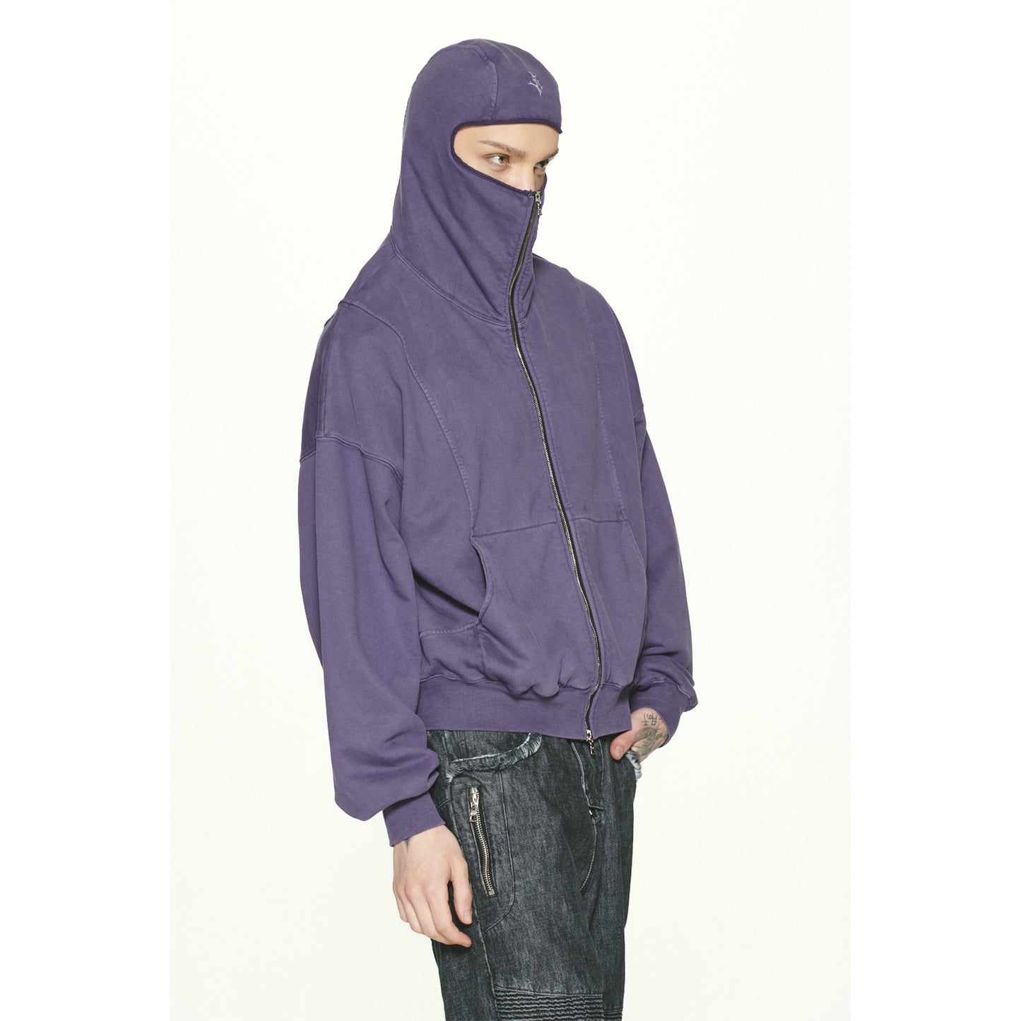 GRZ ZIP-UP HOODIE / PURPLE