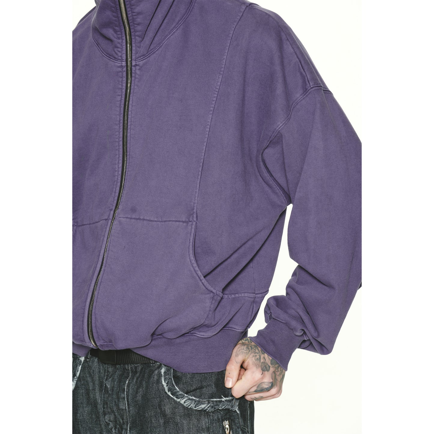 GRZ ZIP-UP HOODIE / PURPLE