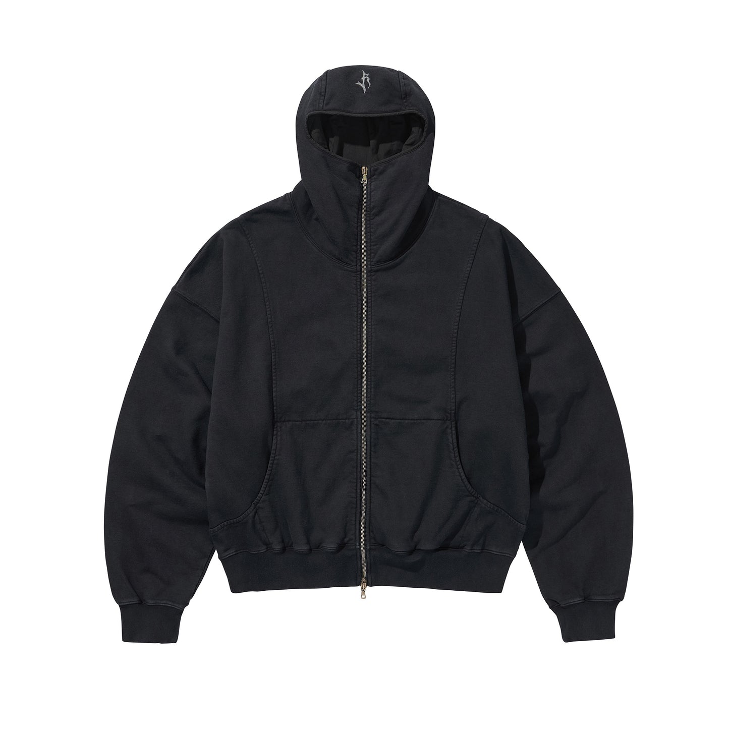 GRZ TYPE-ST ZIP-UP HOODIE / BLACK