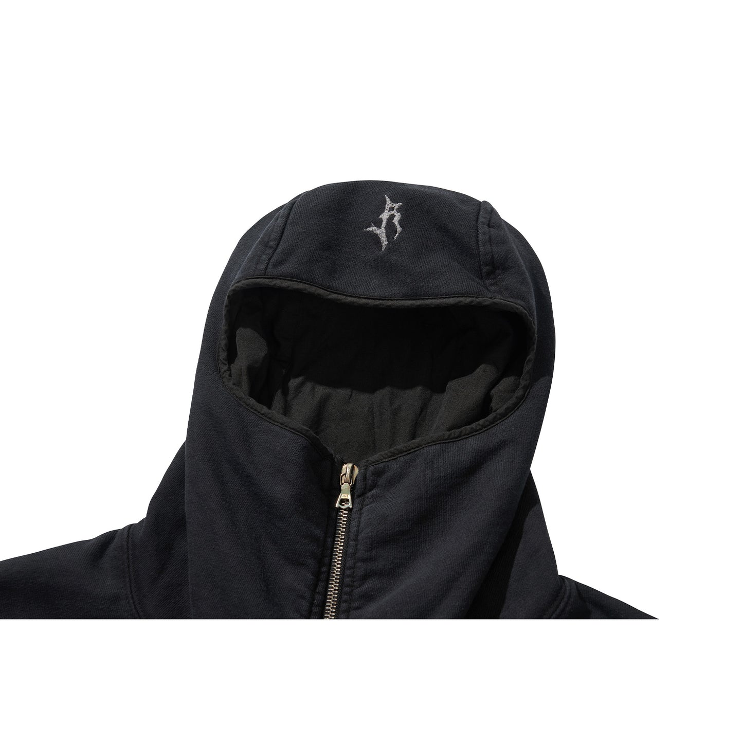 GRZ TYPE-ST ZIP-UP HOODIE / BLACK