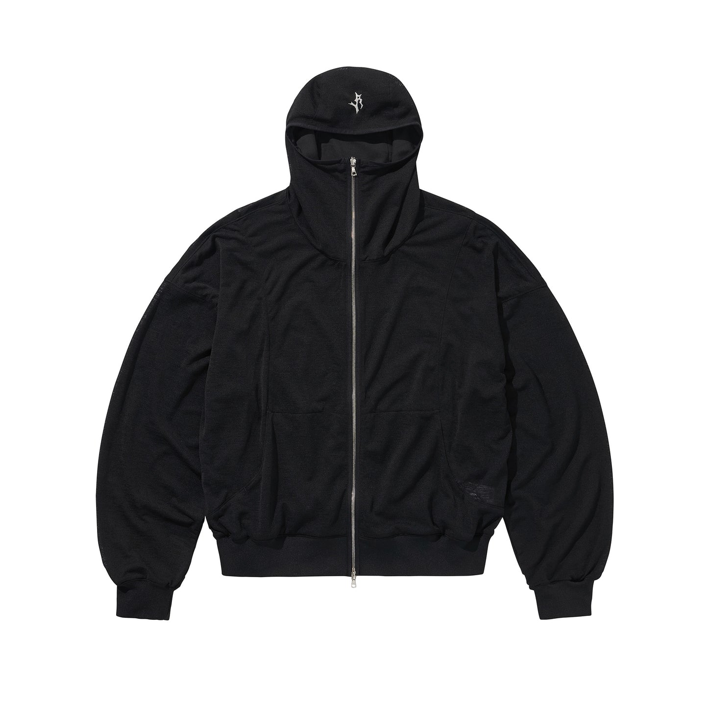 GRZ ZIP-UP HOODIE / BLACK