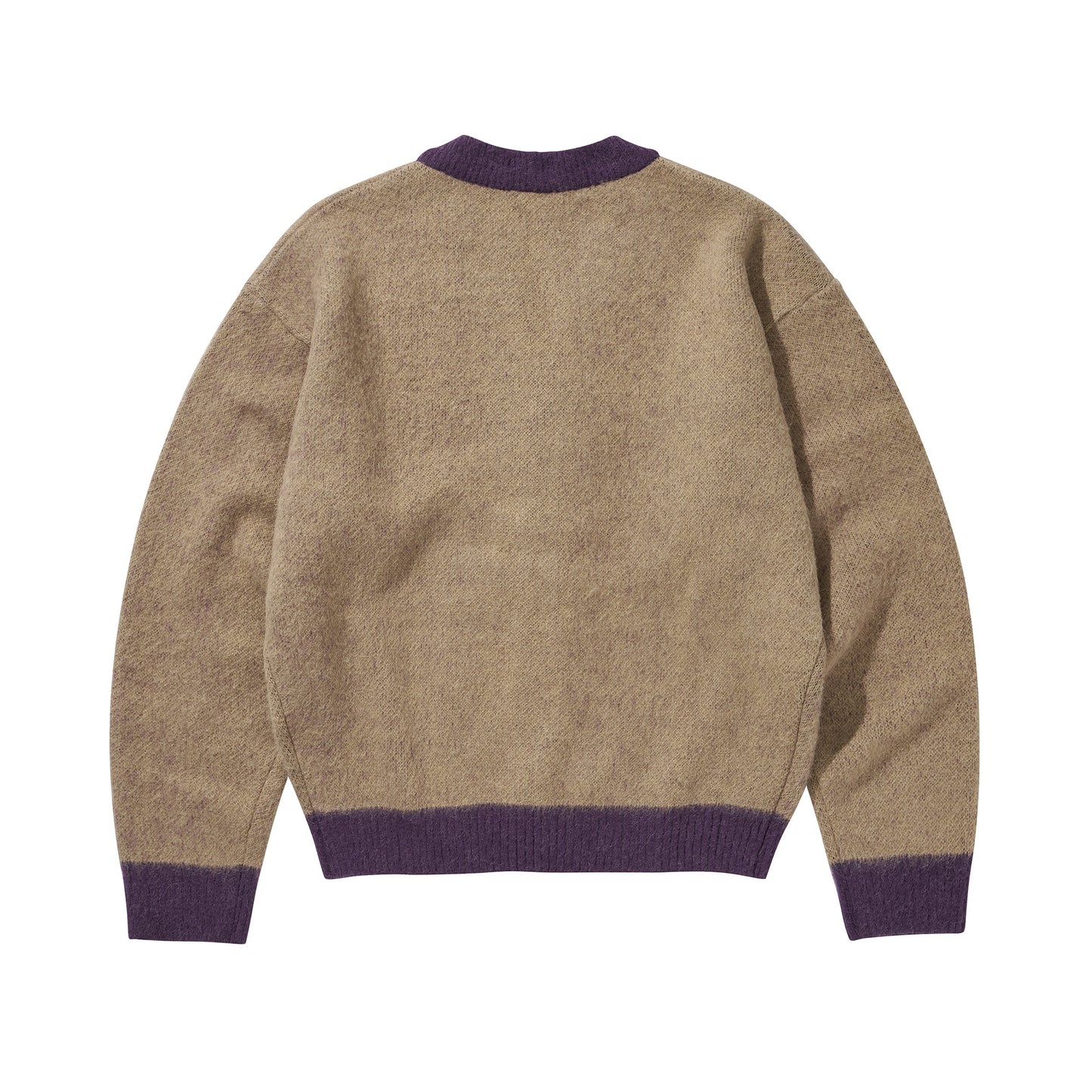 LOGO MOHAIR CARDIGAN / BEIGE