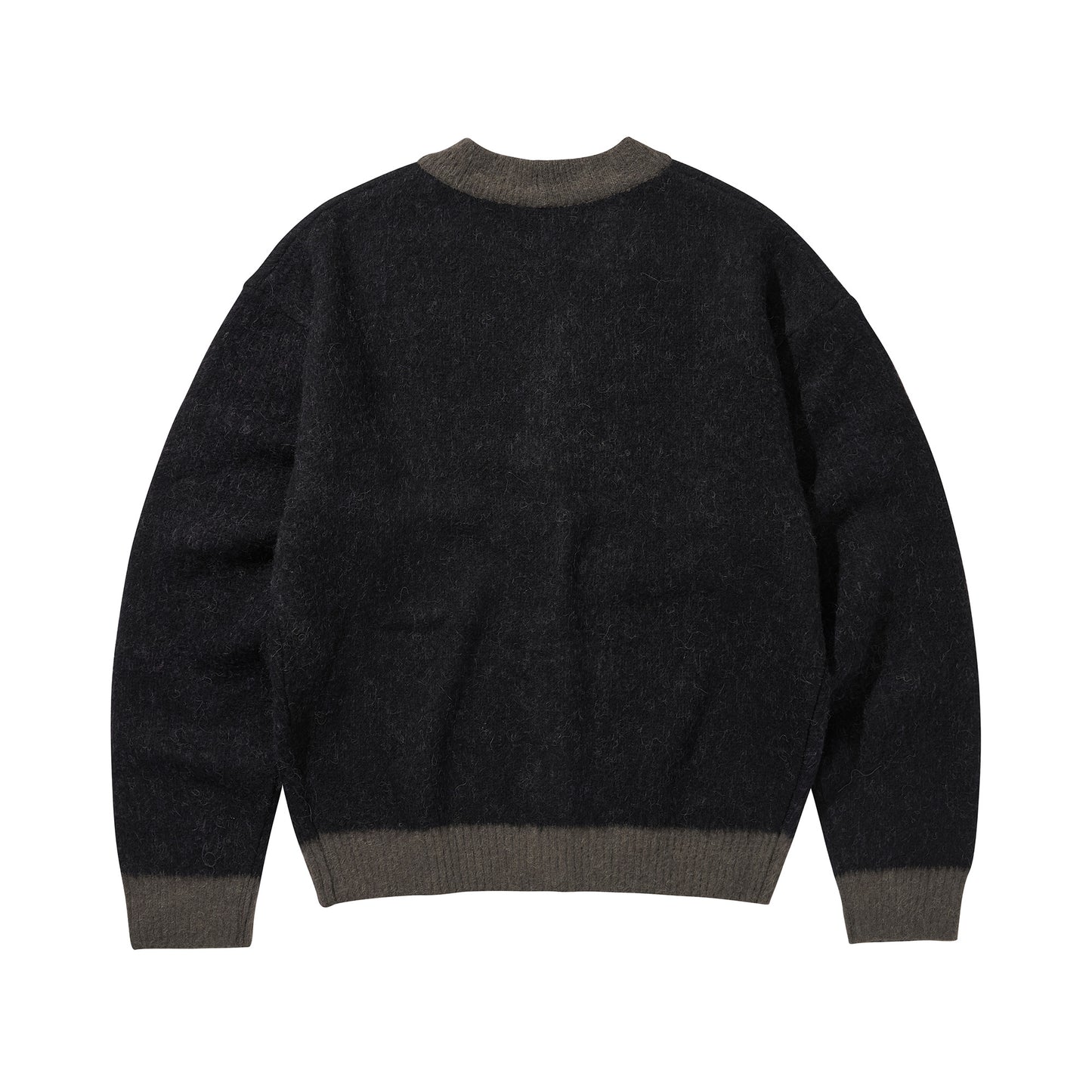 LOGO MOHAIR CARDIGAN / BLACK