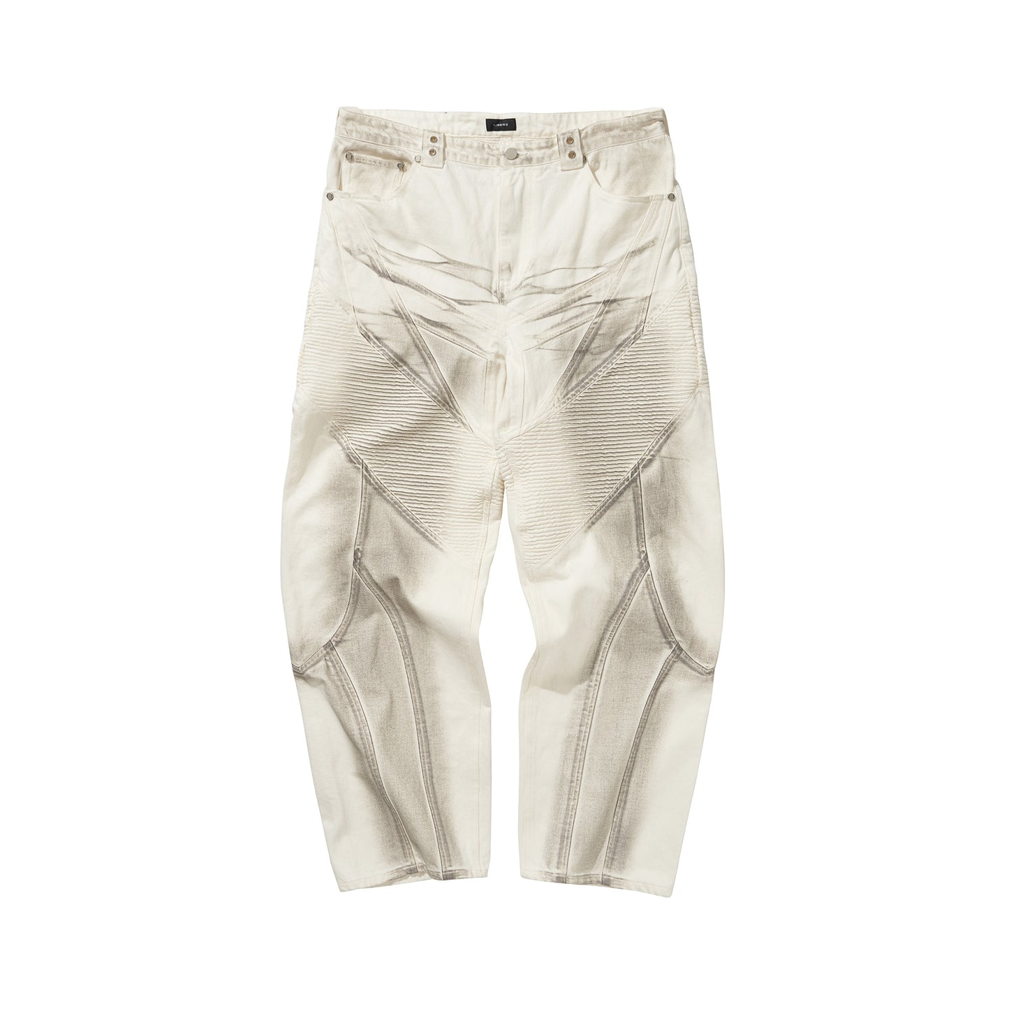 BIKER CUTTING JEANS / WHITE