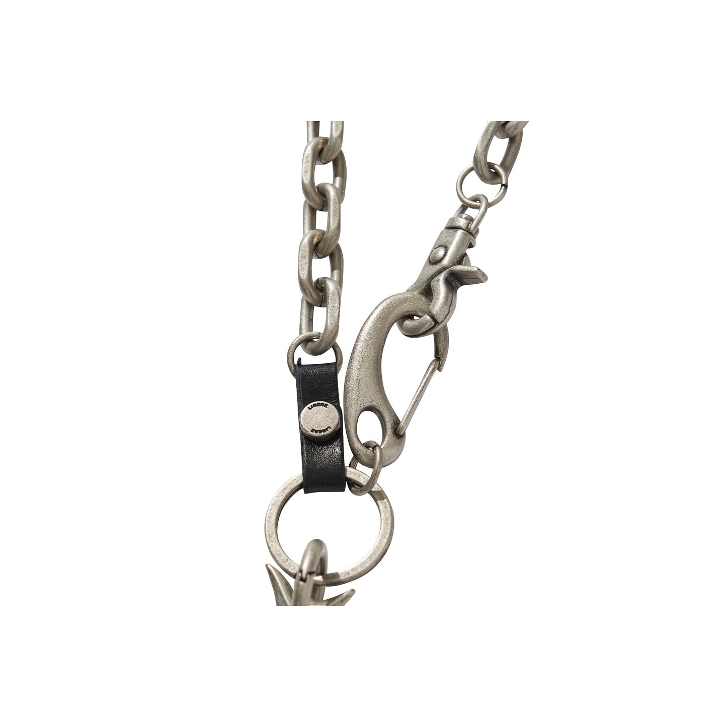 LOGO CHAIN KEYRING / SILVER