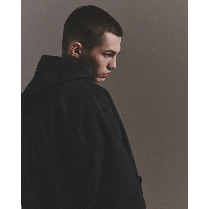 DYEING HOODY MA-1 / BLACK