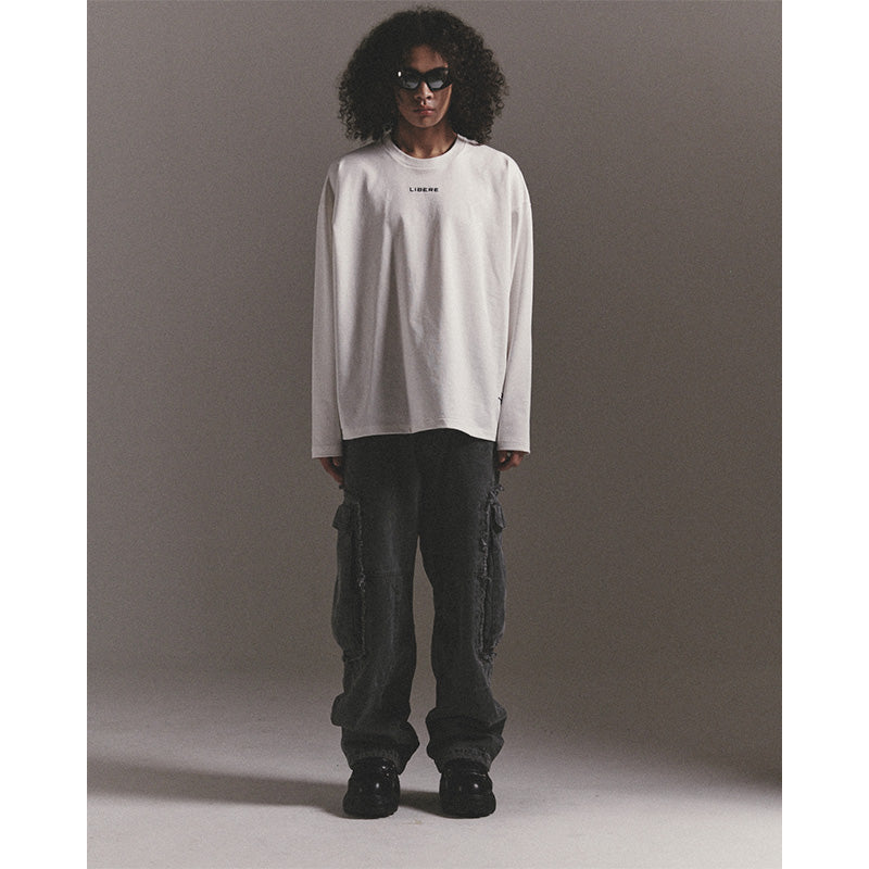 LIBERE LOGO LS TEE / WHITE