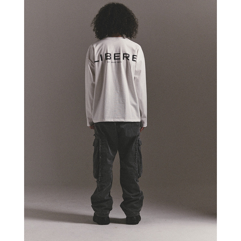 LIBERE LOGO LS TEE / WHITE