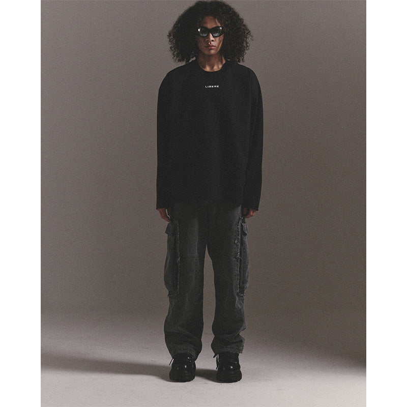 LIBERE LOGO LS TEE / BLACK