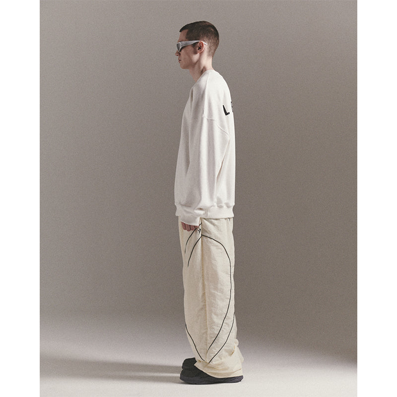 LIBERE LOGO CREWNECK SWEAT / WHITE