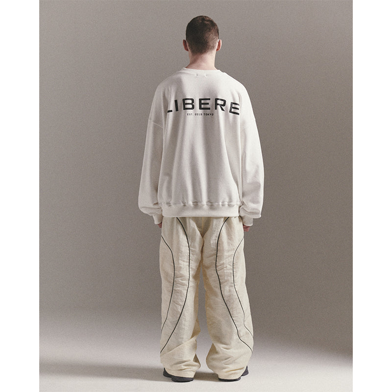 LIBERE LOGO CREWNECK SWEAT / WHITE