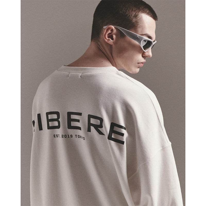 LIBERE LOGO CREWNECK SWEAT / WHITE