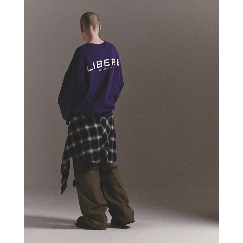 LIBERE LOGO CREWNECK SWEAT / PURPLE