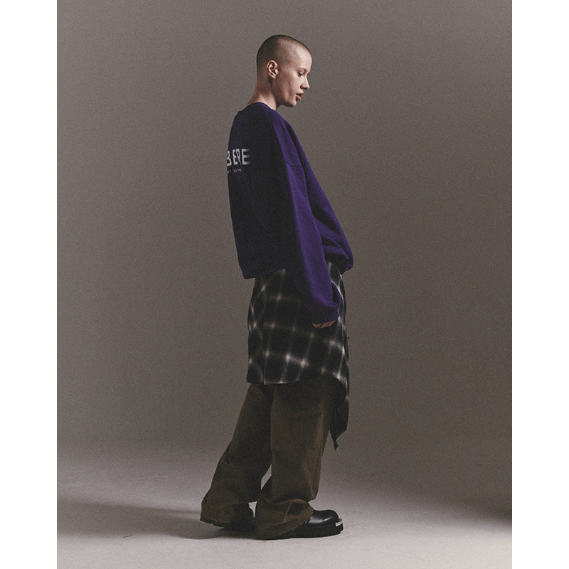 LIBERE LOGO CREWNECK SWEAT / PURPLE