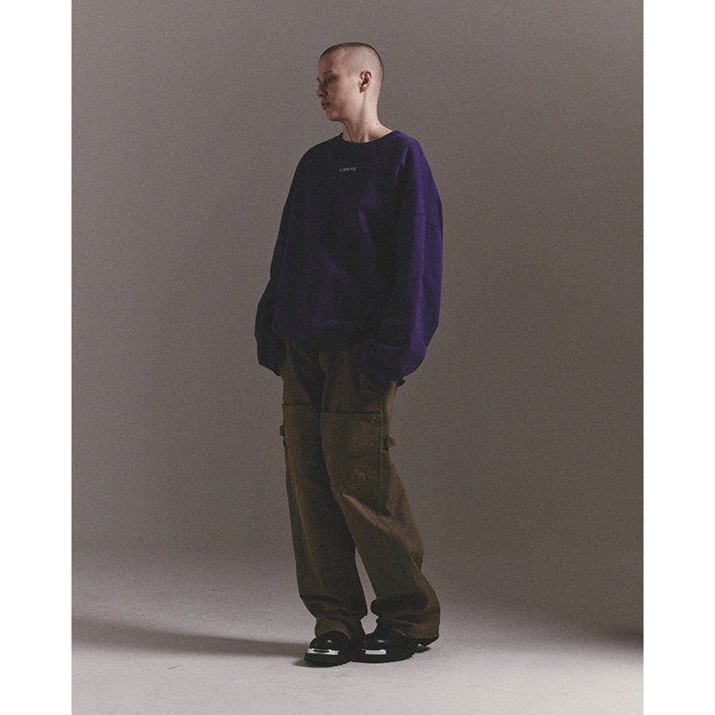 LIBERE LOGO CREWNECK SWEAT / PURPLE