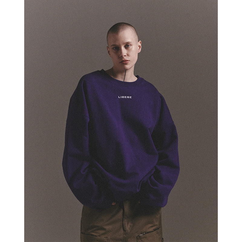 LIBERE LOGO CREWNECK SWEAT / PURPLE