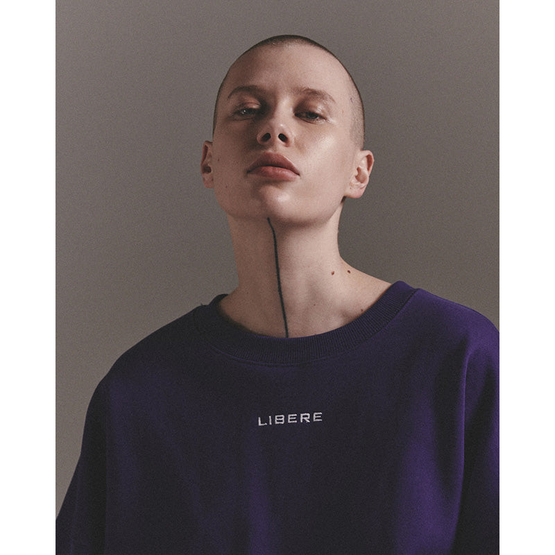 LIBERE LOGO CREWNECK SWEAT / PURPLE