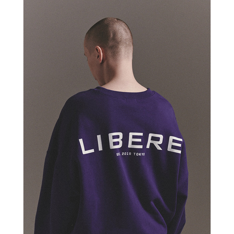 LIBERE LOGO CREWNECK SWEAT / PURPLE