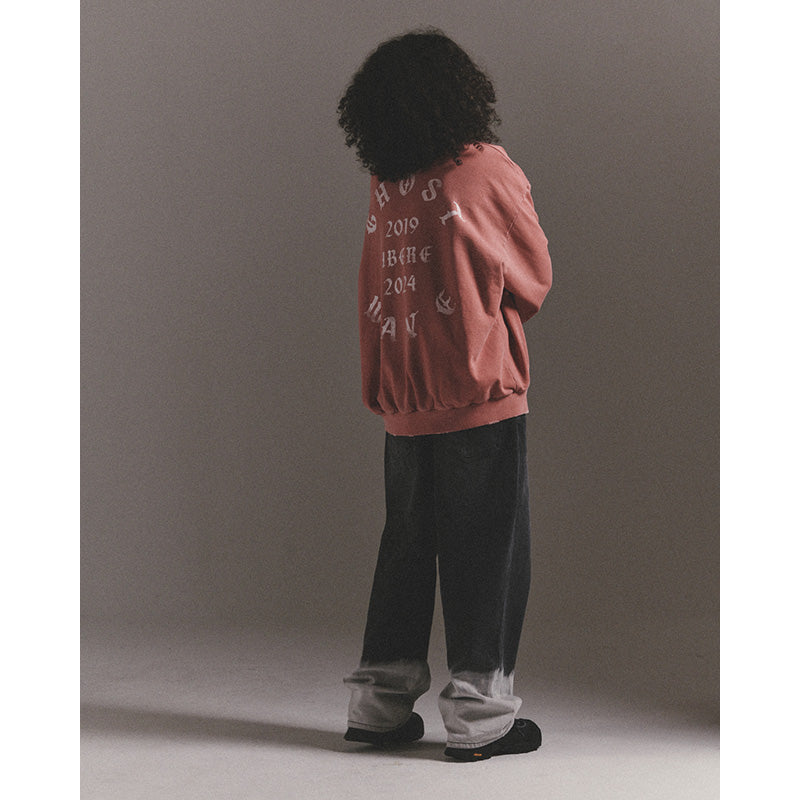 GOTHIC LOGO CREWNECK SWEAT / BURGUNDY