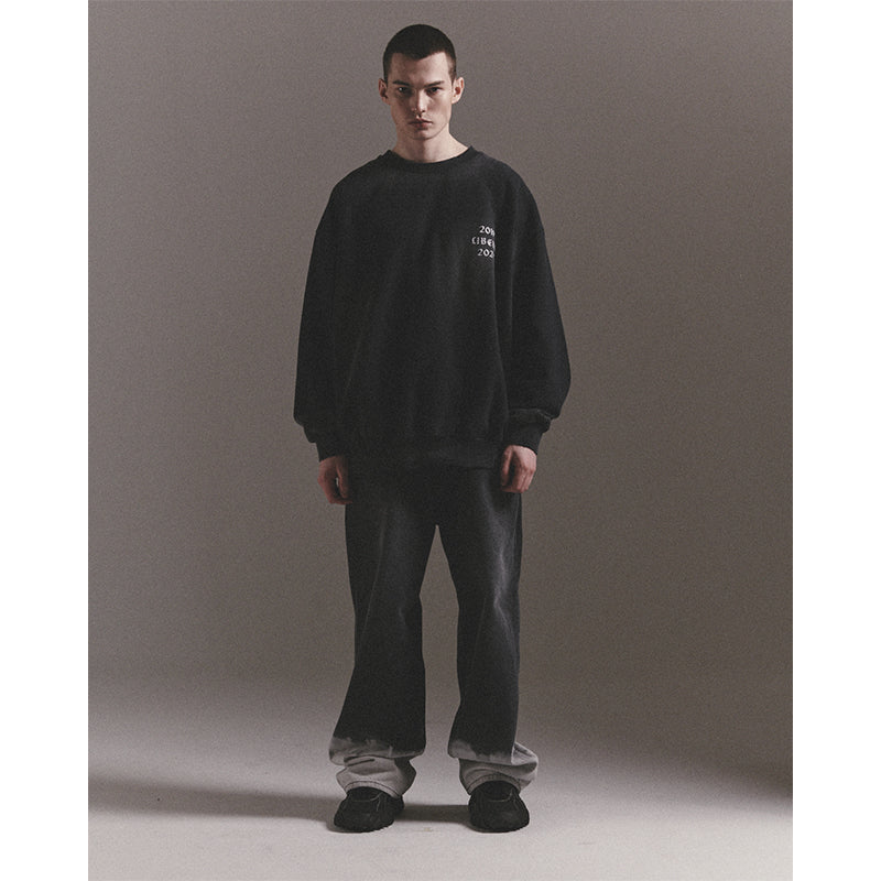GOTHIC LOGO CREWNECK SWEATZ / BLACK
