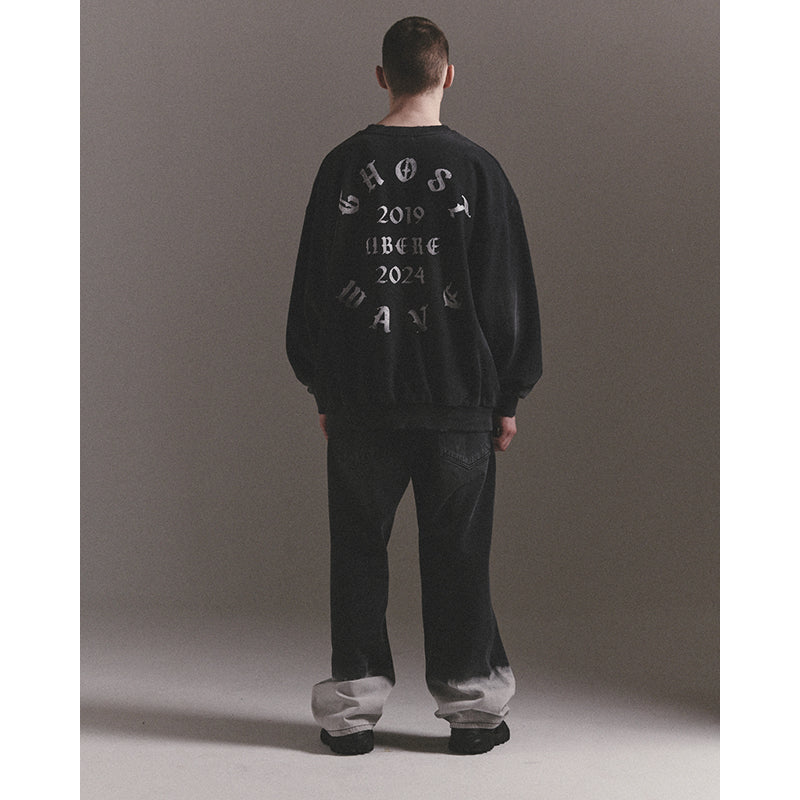 GOTHIC LOGO CREWNECK SWEATZ / BLACK