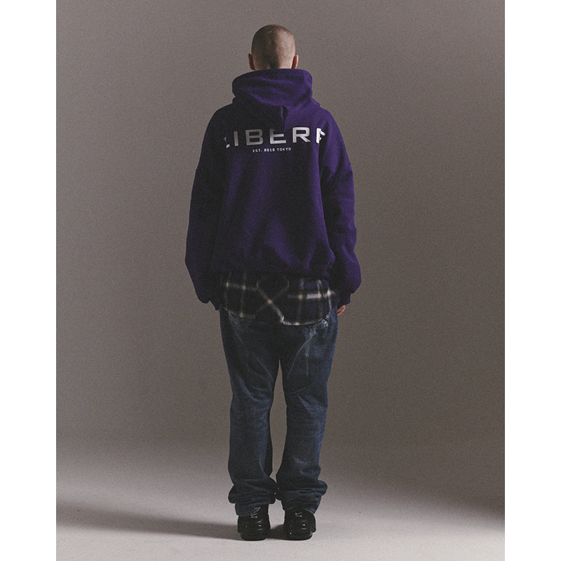 LIBERE LOGO HOODIE / PURPLE