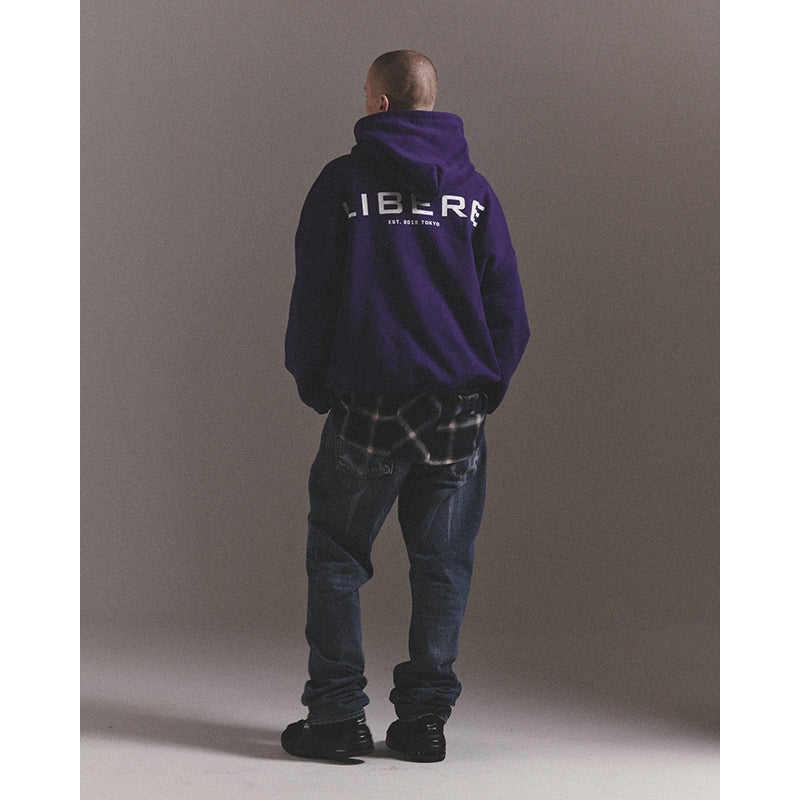 LIBERE LOGO HOODIE / PURPLE