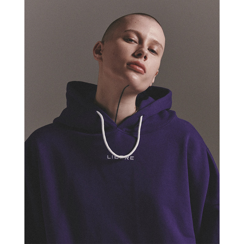 LIBERE LOGO HOODIE / PURPLE