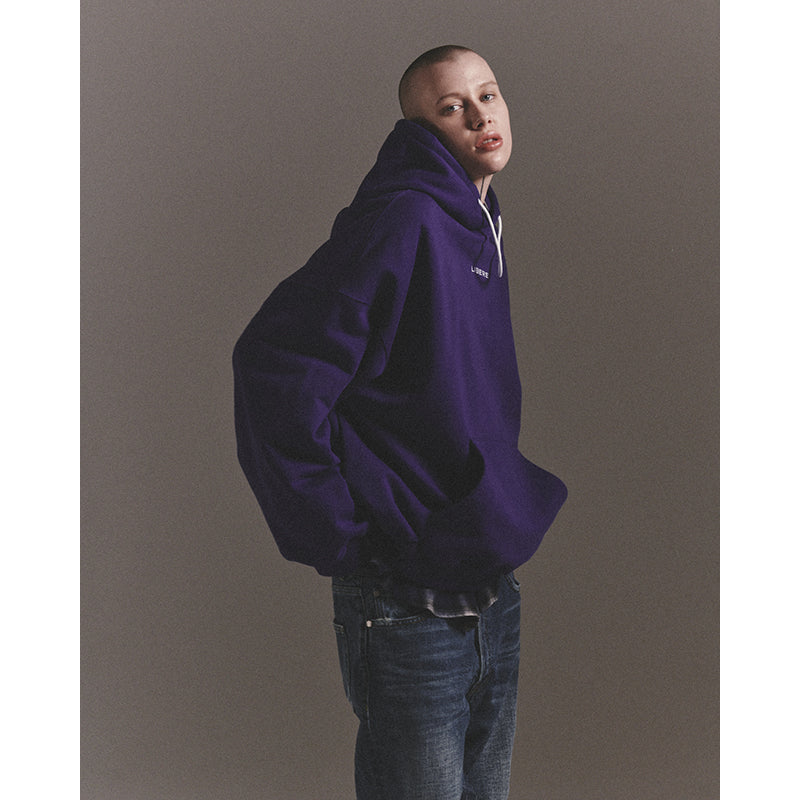 LIBERE LOGO HOODIE / PURPLE