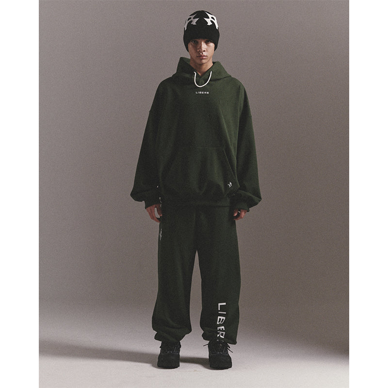 LIBERE LOGO HOODIE / GREEN
