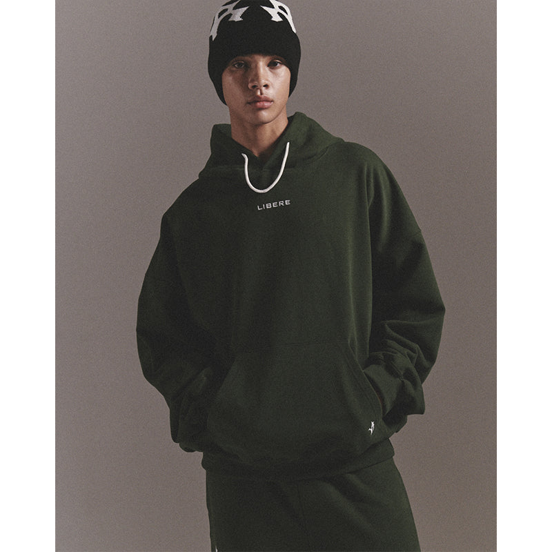 LIBERE LOGO HOODIE / GREEN