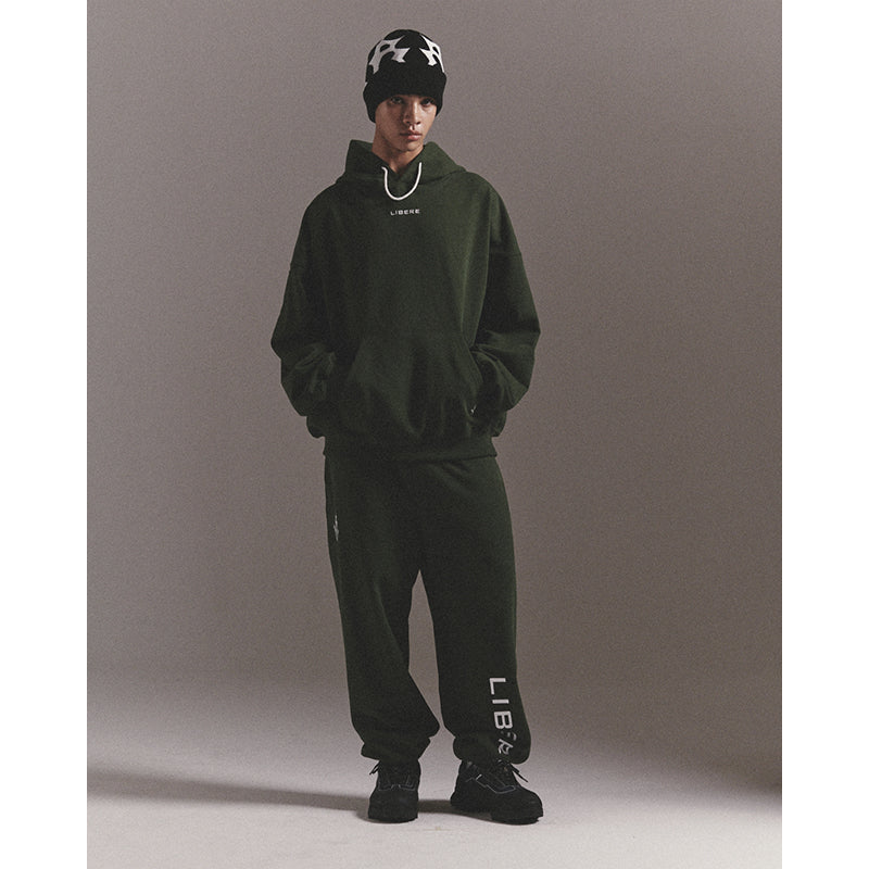 LIBERE LOGO HOODIE / GREEN