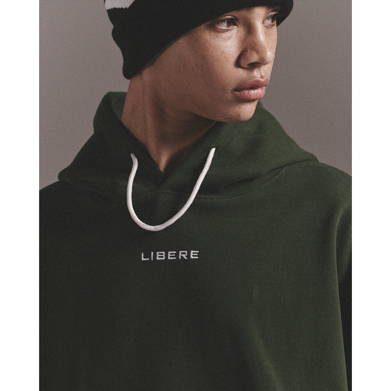 LIBERE LOGO HOODIE / GREEN