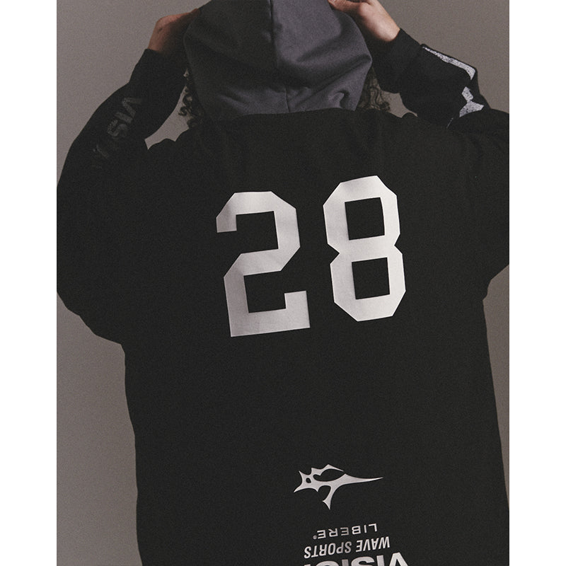 3 LAYERED HOODIE / BLACK