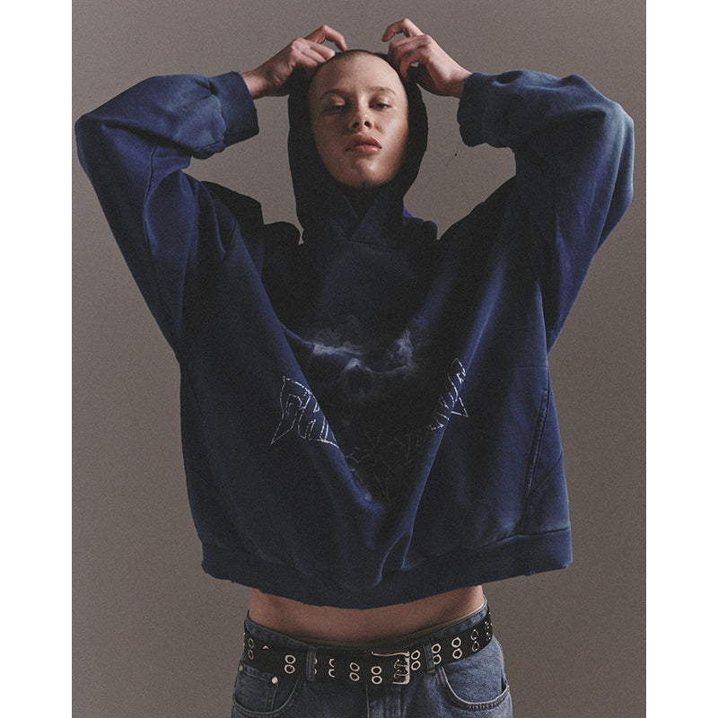 GHOST REPLICATION HOODIE2 / BLUE