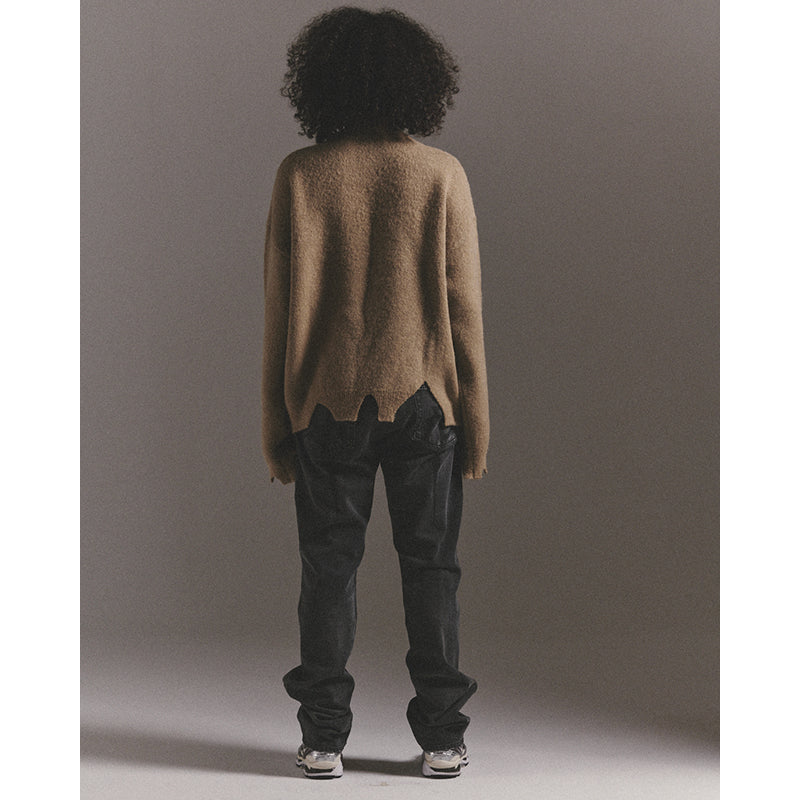 WASHED DENIM PANTS / BLACK