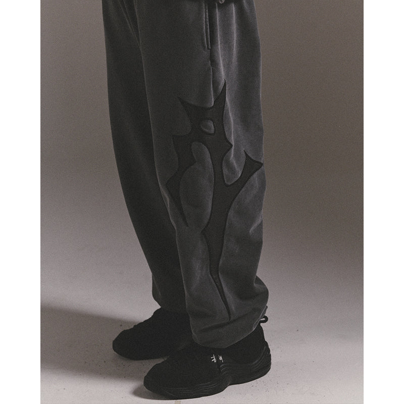 SIDE LOGO SWEAT PANTS / BLACK