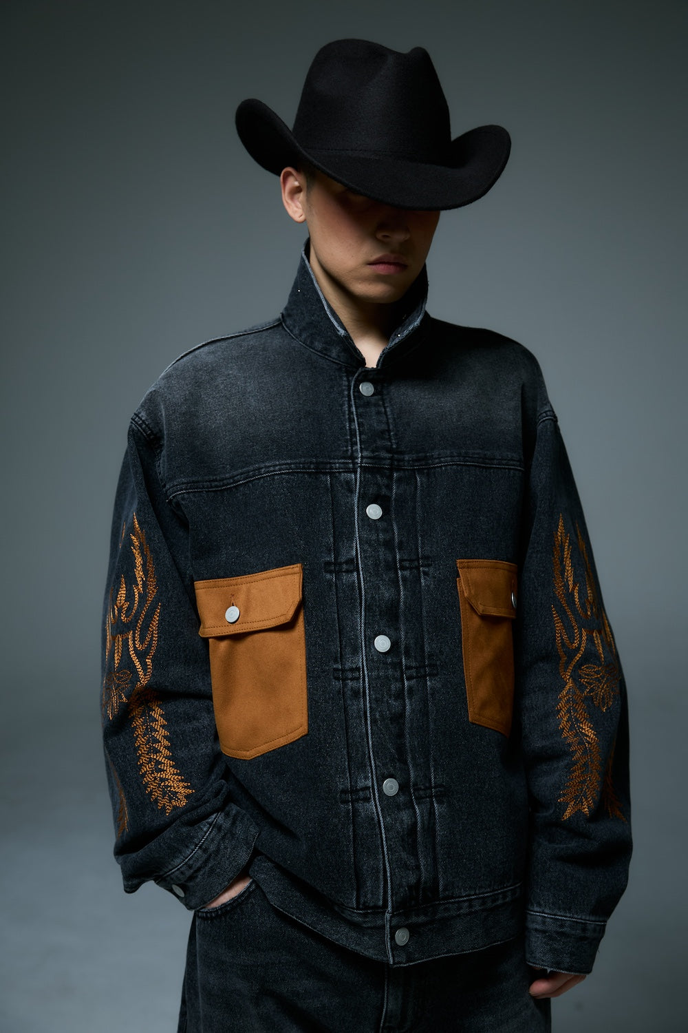 1950’s DENIM JACKET / BLACK