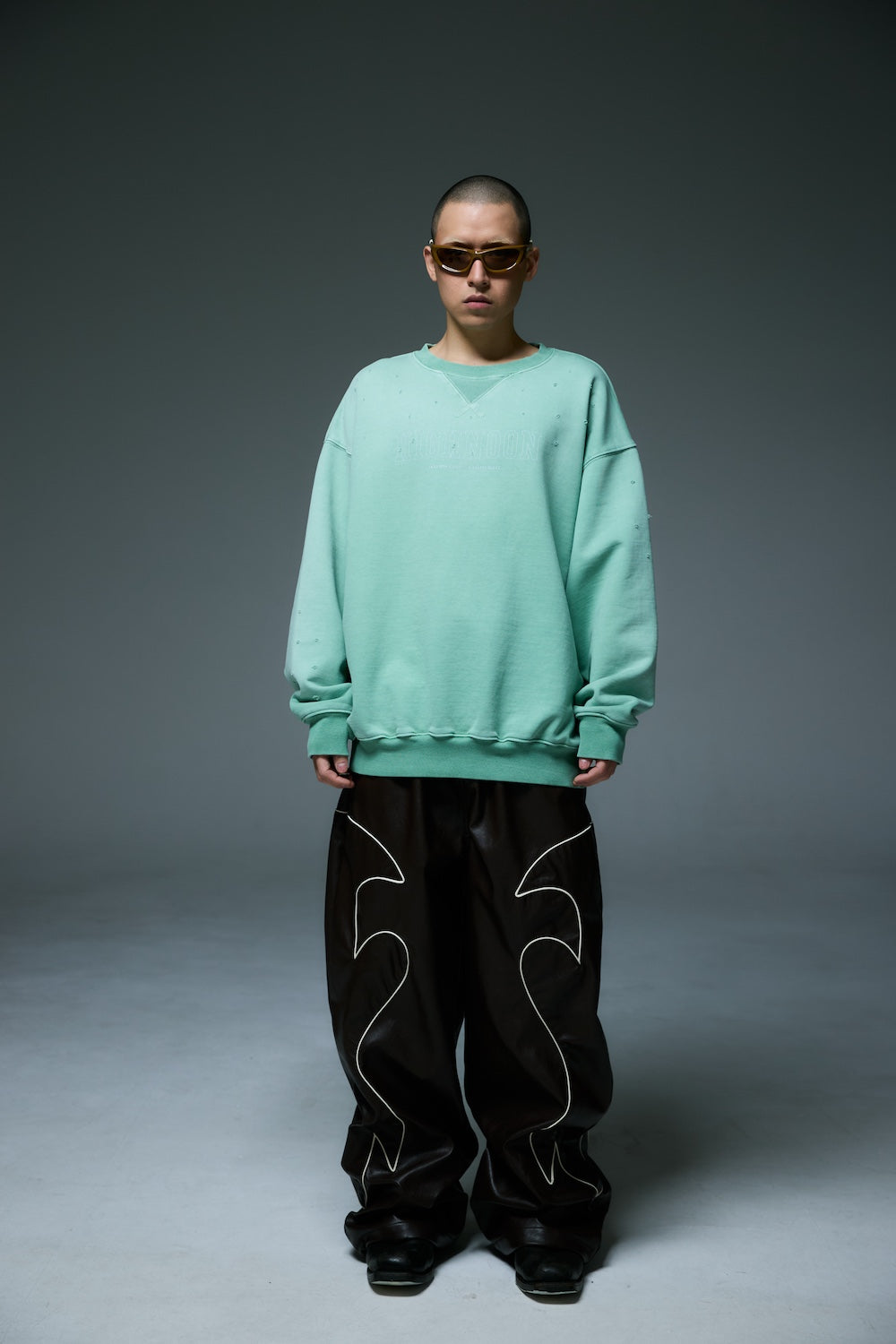 HIGHNOON CREWNECK SWEAT / GREEN