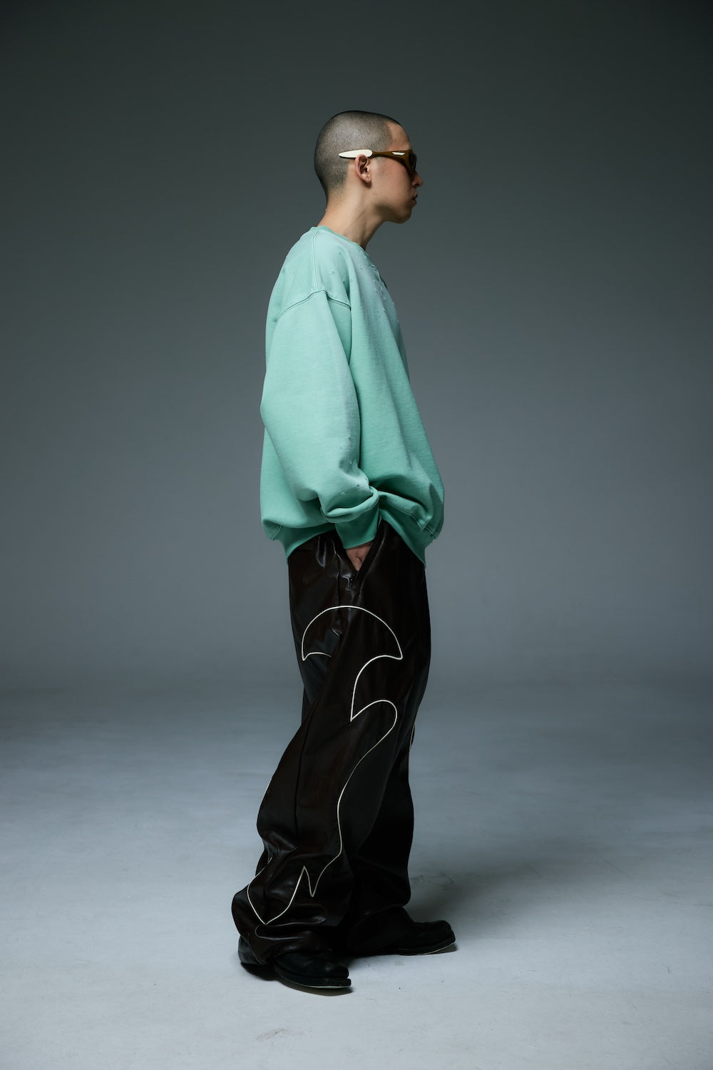 HIGHNOON CREWNECK SWEAT / GREEN